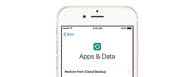 restore from icloud