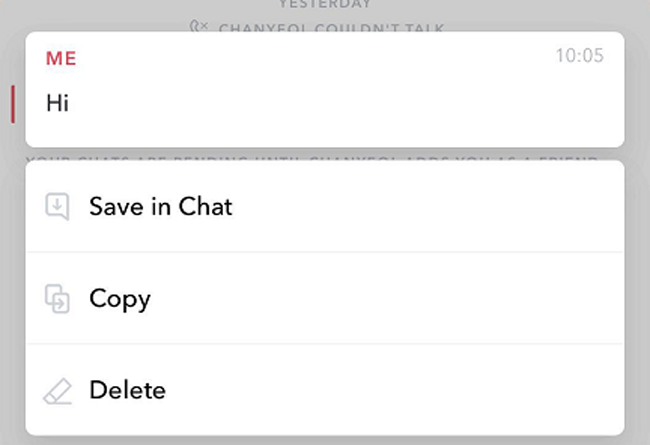 salva i messaggi di Snapchat