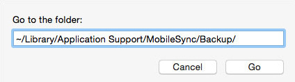 Search iTunes Backup Folder on Mac