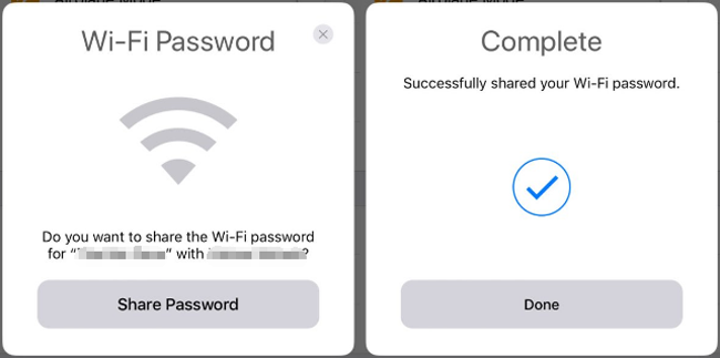 dela wifi-lösenord med vänner på iPhone