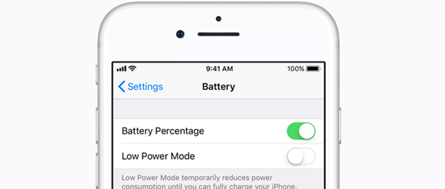 Show Battery Percentage on iPhone