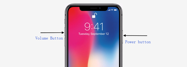 Turn off iPhone via Pressing Buttons