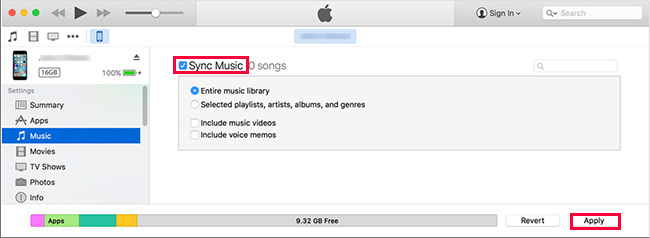 Synchroniser l'iPod avec iTunes