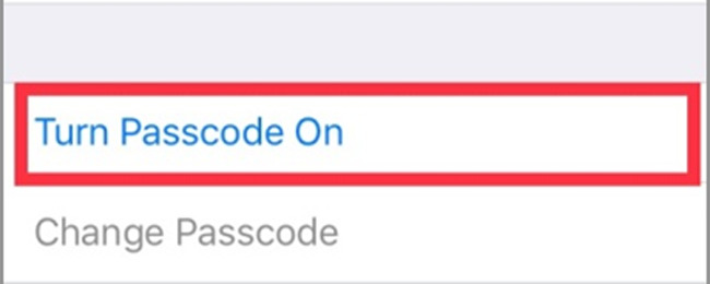 ενεργοποιήστε τον κωδικό πρόσβασης του iPhone