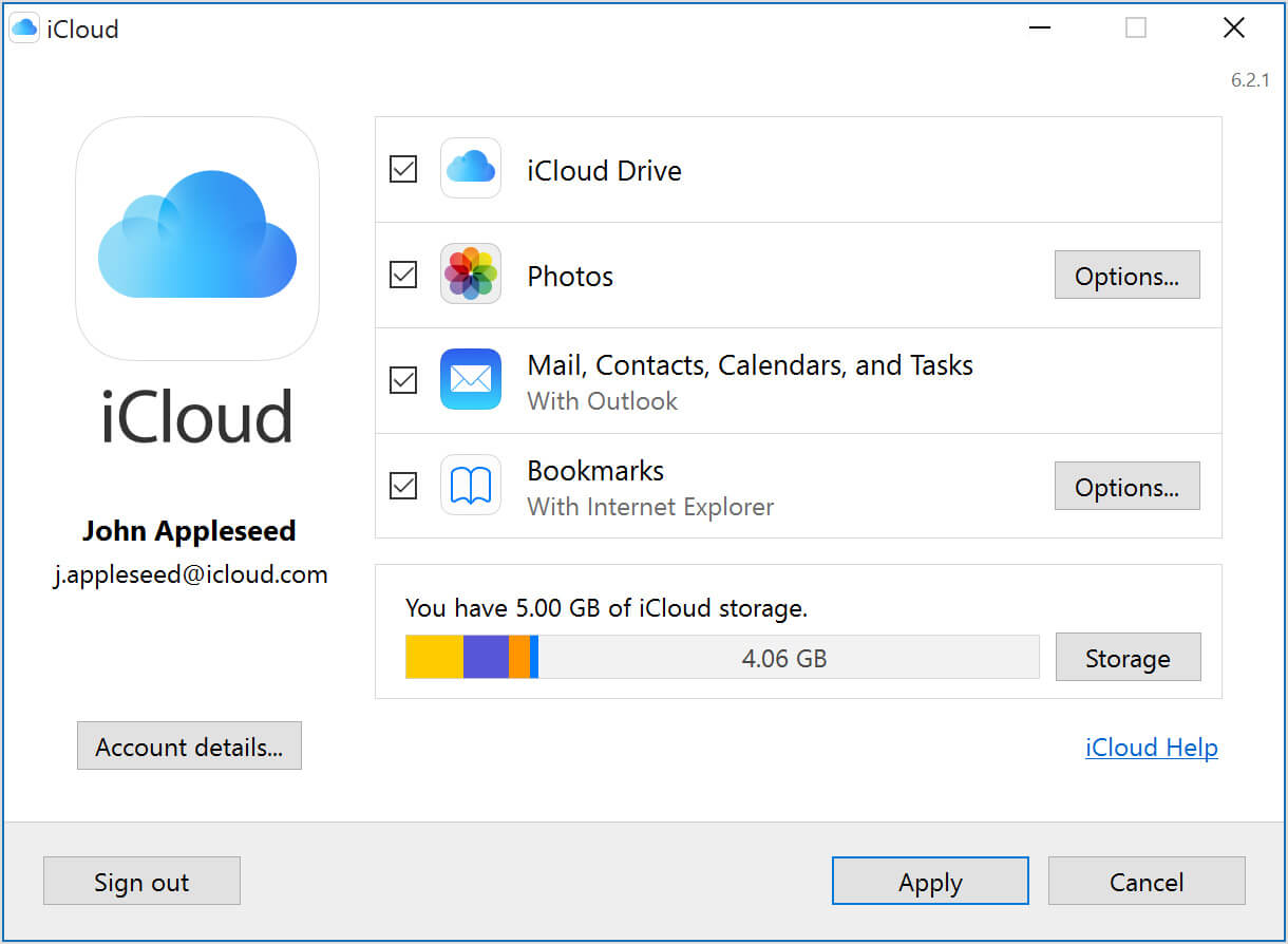 Backup iPhone with icloud on pc