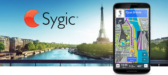 Navigation GPS et cartes Sygic