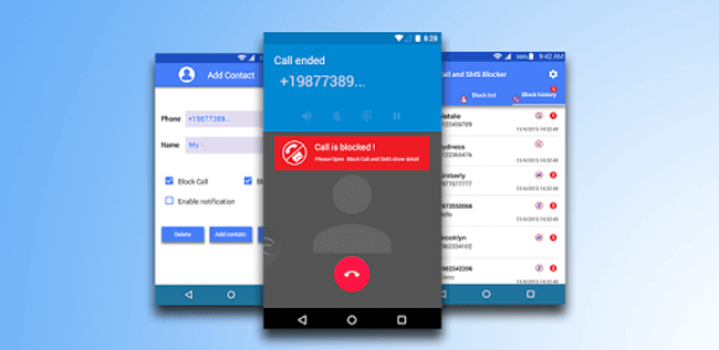 Bloqueador de SMS, bloqueador de llamadas