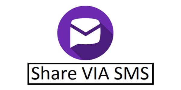Share Via SMS APK