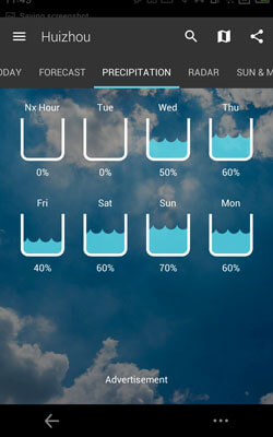 1Weather captura de pantalla