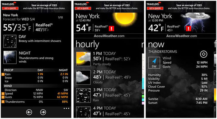 AccuWeather Skjermbilde