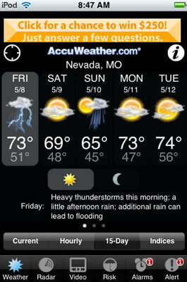 AccuWeather Screenshot