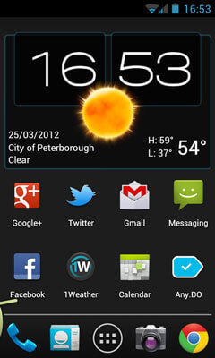 Capture d'écran Android Weather & Clock Widget