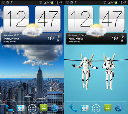 Capture d'écran Android Weather & Clock Widget