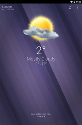 Screenshot pogody
