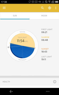 WeatherUnderground Skjermbilde