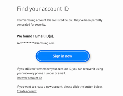 samsung find id
