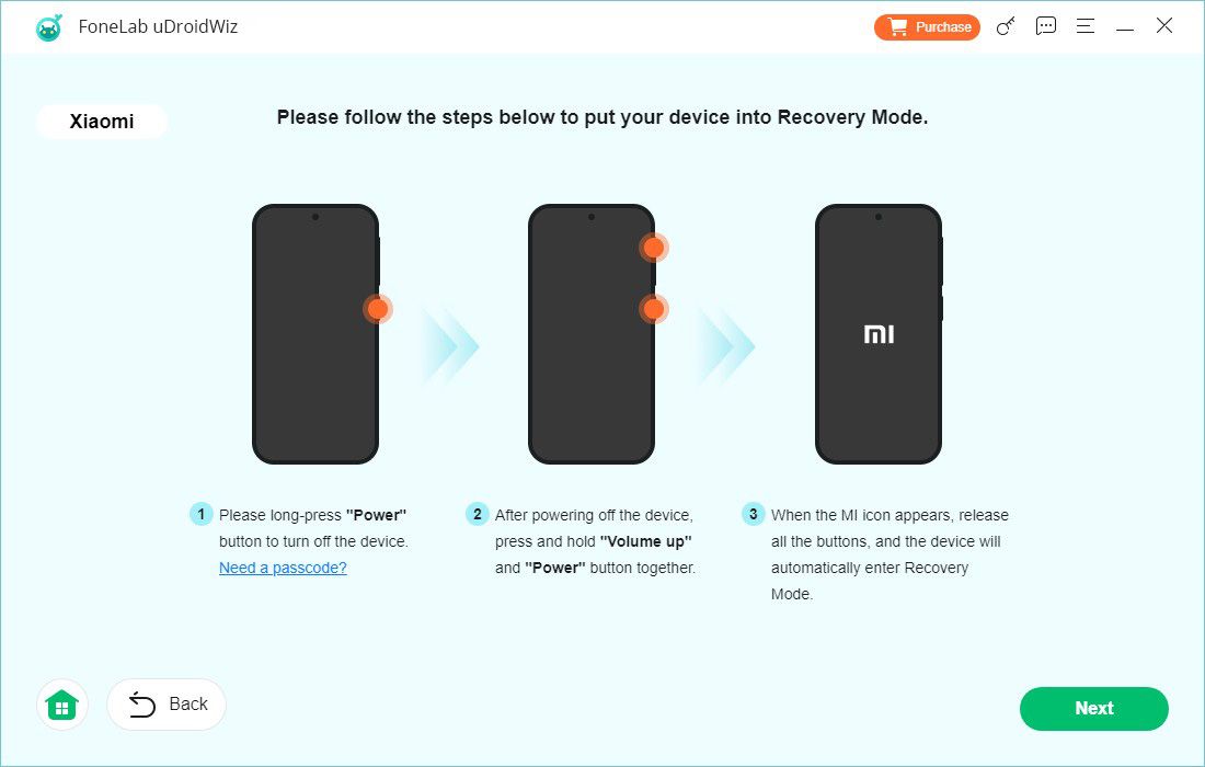 Put Samsung into recovery mode with uDroidWiz