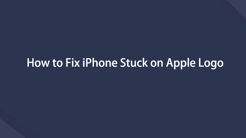 napraw iPhone'a zablokowanego na logo Apple