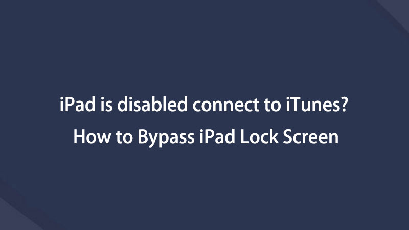 l'iPad è disabilitato, connettiti a iTunes