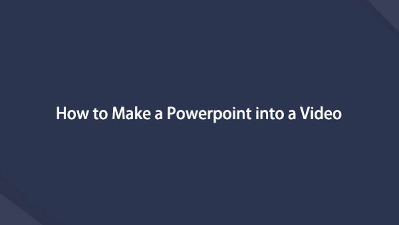 Transformer un Powerpoint en vidéo