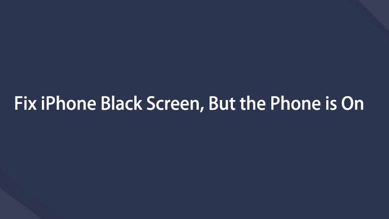 Min iPhone-skærm er sort, men telefonen er tændt