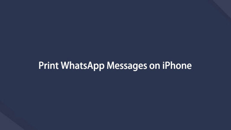 Skriv ut WhatsApp-meddelanden på iPhone