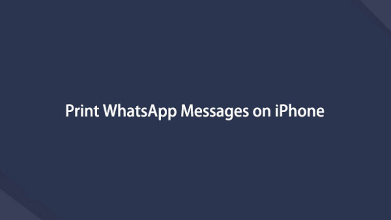 Print WhatsApp Messages on iPhone