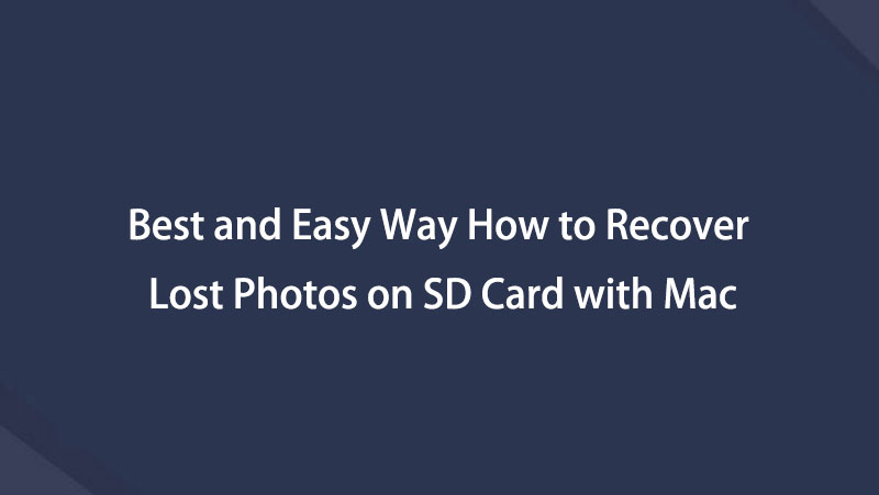 récupération de la carte SD sur Mac