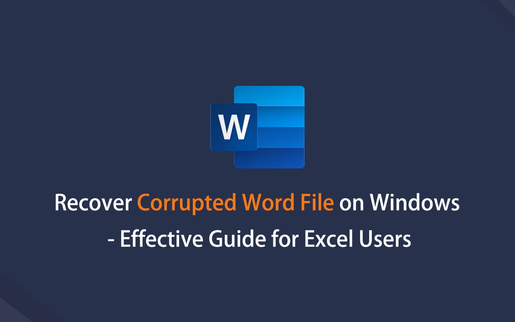 Ανακτήστε το κατεστραμμένο αρχείο Word στα Windows