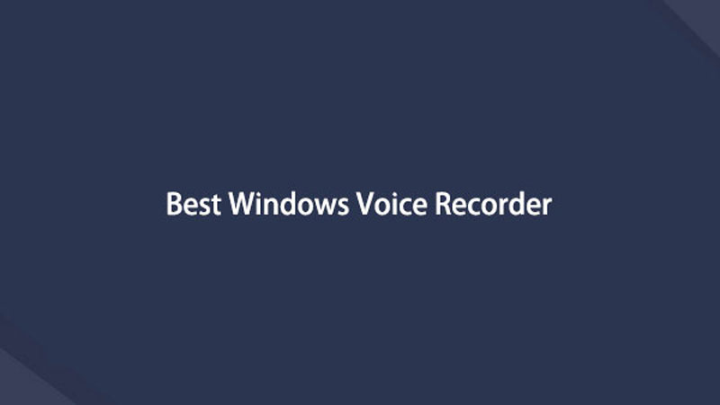 Bedste Windows Voice Recorder
