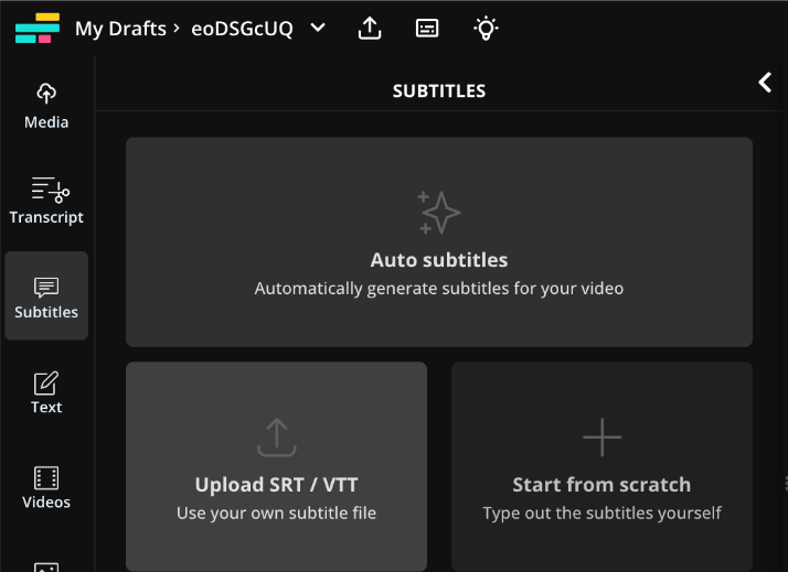 Kapwing Add Subtitle