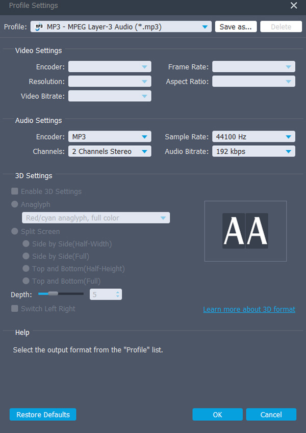 ajustar la configuración de audio