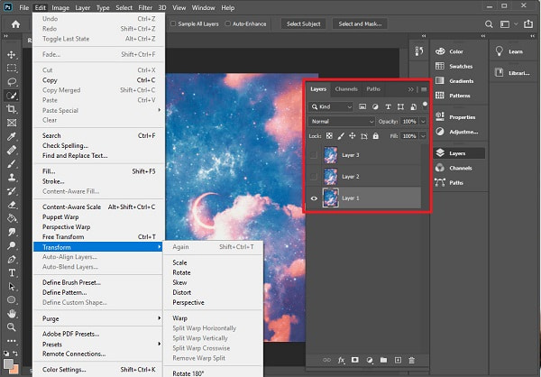 photoshop katmanları