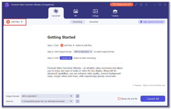 Click Add Files Button