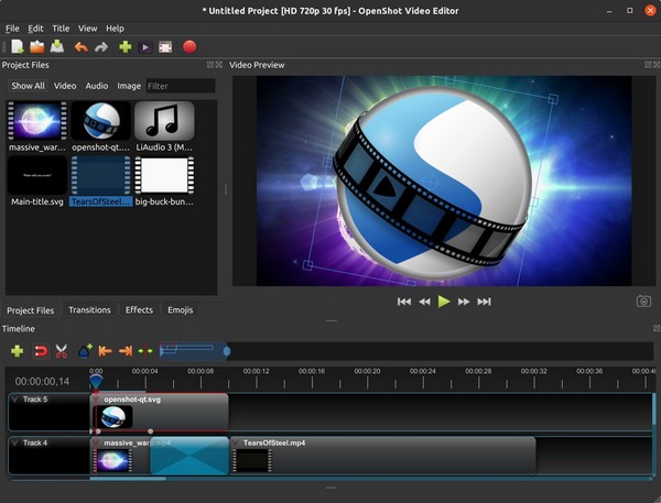 Az OpenShot Video Editor