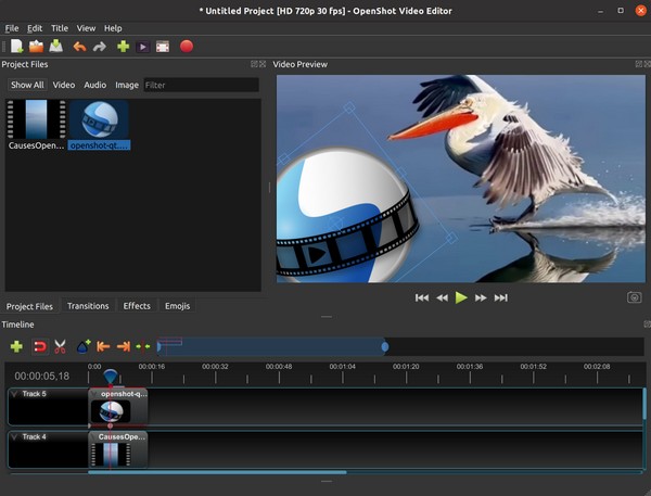 editor de vídeo openshot