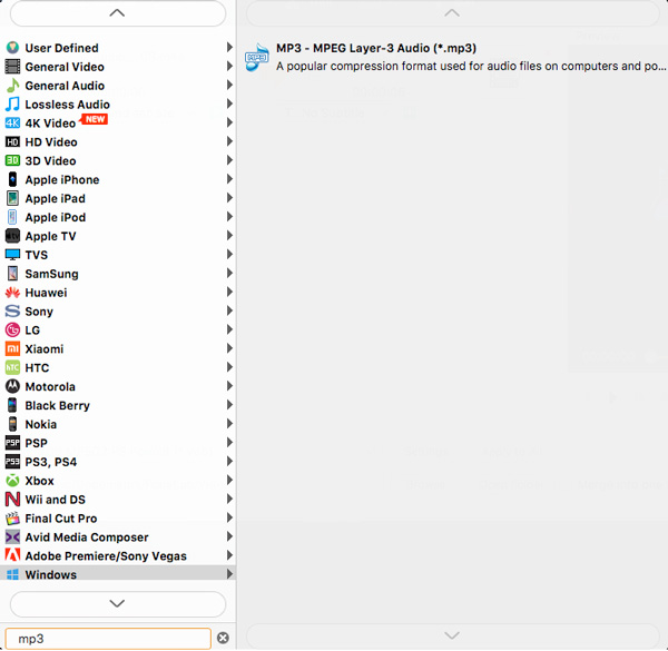choose output windows