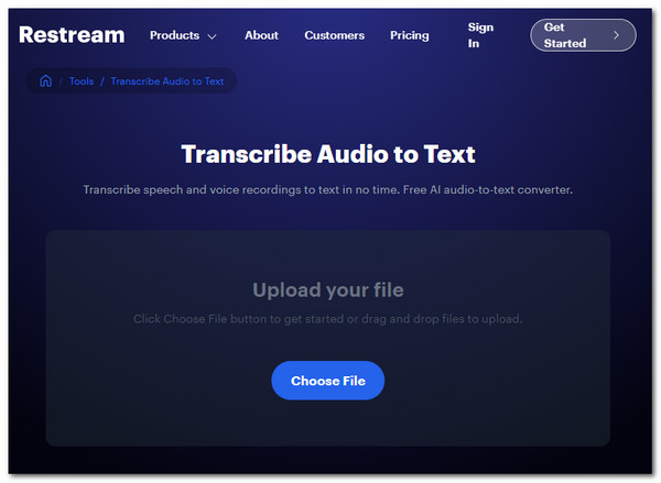 choose audio file
