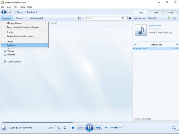 Konvertálja a WAV-ot MP3-ba a Windows Media Player segítségével