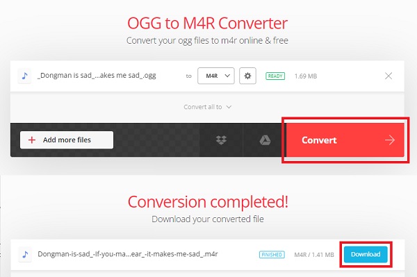 click Convert
