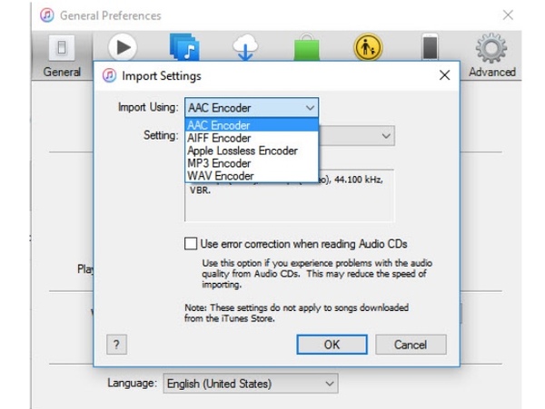 create aac versions with itunes
