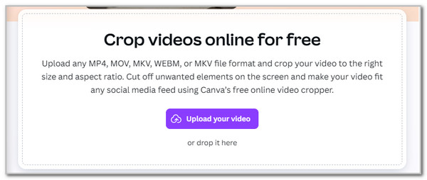 Click Upload Your Video Button