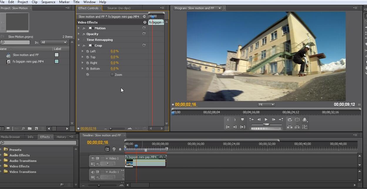 Adobe Premiere Crop Video