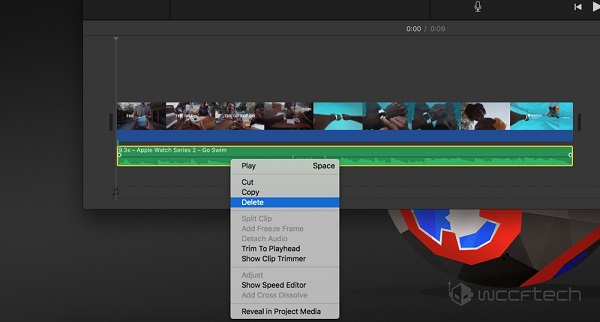 imovie how to extract audio from video