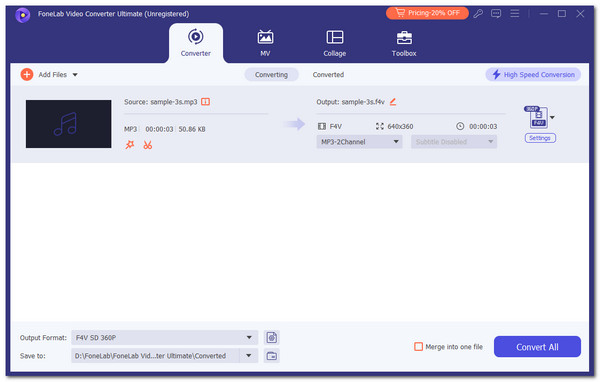 click converter button