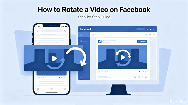 How to rotate a video on Facebook using various methods