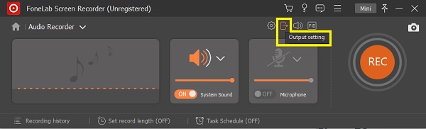 output settings