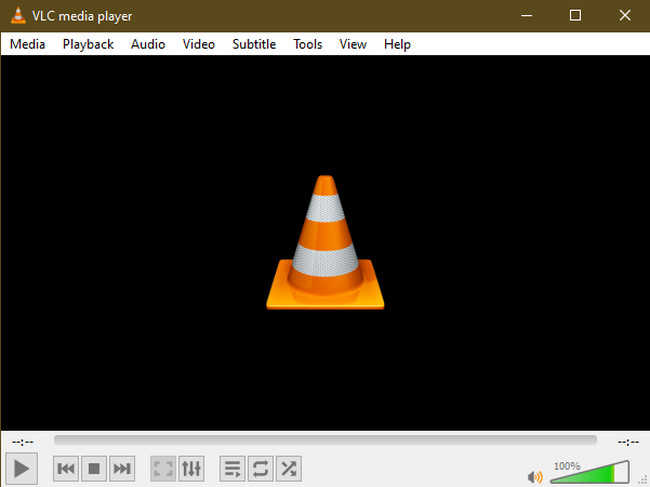 Klicka på VLC-mediaspelaren