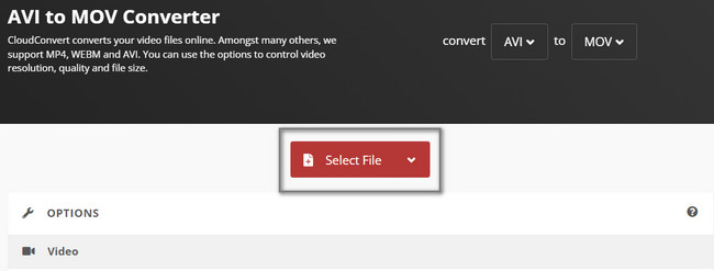 Choose the Select File button