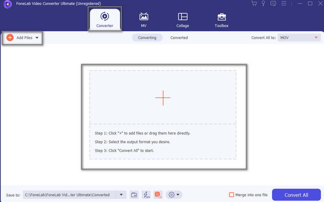 click the Converter button